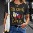 ボクシングは私の Dna にある フィリピン国旗のボクシング グローブ Tシャツ 彼女への贈り物
