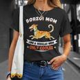 ボルゾイママ、まるで普通のママ専用クーラー-ボルゾイ犬 Tシャツ 彼女への贈り物