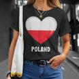 ポーランド国旗シャツ Tシャツ 彼女への贈り物