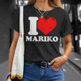 マリコという名前が大好きです Tシャツ 彼女への贈り物