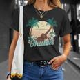ライフ・イズ・ベター ウクレレで ミュージシャン ハワイ アコースティック ウクレレ Tシャツ 彼女への贈り物