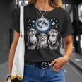 ラッコ マーチ カワウソ ハウリング 月 ヴィンテージ ラッコ Tシャツ 彼女への贈り物
