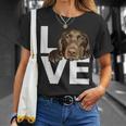 ラブラドールラブチョコレートラボラバー Tシャツ 彼女への贈り物