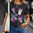 リーンシャツ、パープルドランク、ダーティダブルカップ、リーンラインスモーク Tシャツ 彼女への贈り物