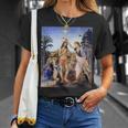 レオナルド ダヴィンチ 面白いtシャツ アート キリストの洗礼 聖書 絵画 メンズ 面白い 服 美術 ネタ Tシャツ 彼女への贈り物