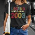レジェンド 2003年4月 23歳の誕生日 男性 女性 23歳 Tシャツ 彼女への贈り物