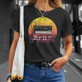 レトロ 80年代 日本風 シンスウェーブ アナログシンセサイザー Tシャツ 彼女への贈り物