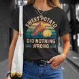 レトロ サツマイモ Did Nothing Wrong ヴィンテージ サツマイモ Tシャツ 彼女への贈り物