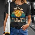 レトロ ビリヤニ Did Nothing Wrong ヴィンテージ ビリヤニ 食品愛好家 Tシャツ 彼女への贈り物