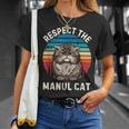レトロ リスペクト マヌル 猫 ヴィンテージ グランジ マヌル 猫好き Tシャツ 彼女への贈り物