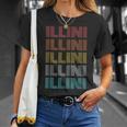 レトロ ヴィンテージ Illini Tシャツ 彼女への贈り物