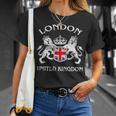 ロンドンのお土産 英国エンブレム 英国国旗 記念品 サイト Tシャツ 彼女への贈り物