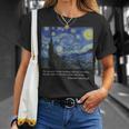 ヴィンセント・ファン・ゴッホによる星月夜 Tシャツ 彼女への贈り物