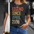 ヴィンテージ 18歳の誕生日デコレーション メンズ 18歳 2008年 18歳の誕生日 Tシャツ 彼女への贈り物