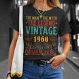 ヴィンテージ 1960 男性用 レトロ 面白い 1960 誕生日 Tシャツ 彼女への贈り物