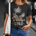 ヴィンテージ 1968 誕生日 58歳 ヤシの木 Tシャツ 彼女への贈り物