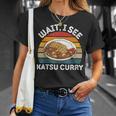ヴィンテージ カツカレー 待つ カツカレー 和食 Tシャツ 彼女への贈り物