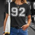 ヴィンテージ スポーツ 数字 92 九十二 Tシャツ 彼女への贈り物