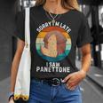 ヴィンテージ パネトーネorry I'm Late Iaw Panettone Food Lover Tシャツ 彼女への贈り物