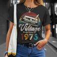 ヴィンテージ1976バースデー50年カセットペンシル Tシャツ 彼女への贈り物