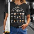 世界のコーヒーの種類 コーヒー Tシャツ 彼女への贈り物