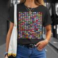 世界の国旗国際287 Tシャツ 彼女への贈り物