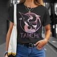 太極拳 陰陽鶴、瞑想エネルギー Tシャツ 彼女への贈り物