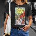 太陽のタロットカード Tシャツ 彼女への贈り物