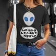 宇宙人 Alien エイリアン『いや私からしたらあなたが宇宙人で』（ナンカメンドクサイ）グレイ【ゆるフレンズ】面白い Tシャツ 彼女への贈り物