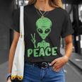 宇宙人 平和 Ufo 変な宇宙人 Tシャツ 彼女への贈り物