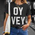 愉快なユダヤ人ユーモア Oyey ジディッシュ イスラエル ヘブライ語 ハヌカー Tシャツ 彼女への贈り物