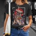 日本のタトゥー パグ 犬 パグ ヤクザの恋人 鯉の魚 長袖tシャツ Tシャツ 彼女への贈り物