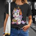 日本のユニコーン ゲーマー ヴィンテージ ゲーム レトロ ビデオゲーム Tシャツ 彼女への贈り物