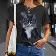 猫 ネコ ボス たばこ ねこ Tシャツ 彼女への贈り物