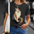猫 幾何学が描く色彩とラインが生み出すモダン デザイン 6 Tシャツ 彼女への贈り物