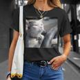 猫のミームtシャツを運転します Tシャツ 彼女への贈り物