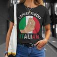 私は流暢なイタリア語を話します、イタリアの手のジェスチャー、私はイタリアが大好きです Tシャツ 彼女への贈り物