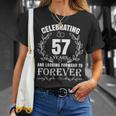 結婚57周年 57周年 カップル 結婚 57周年 Tシャツ 彼女への贈り物