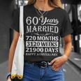 結婚60年-結婚60周年おめでとう Tシャツ 彼女への贈り物