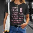 結婚6年 おもしろい 結婚6周年 Tシャツ 彼女への贈り物