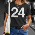 背番号24 番号付きシャツ番号 Tシャツ 彼女への贈り物