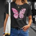 蝶と花、日本の桜と蝶 Tシャツ 彼女への贈り物