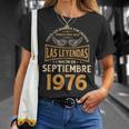 メンズ 誕生日プレゼント The Legends 1976年9月 Tシャツ 彼女への贈り物