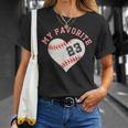 野球選手23ジャージー衣装 No＃23スポーツファンギフト Baseball Jersey Number 23 Tシャツ 彼女への贈り物