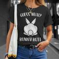 面白いイースタージョークguess What Bunny Butt メンズ レディース Tシャツ 彼女への贈り物