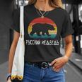 面白いロシア語 ロシアのクマのシルエット ロシア 長袖tシャツ Tシャツ 彼女への贈り物
