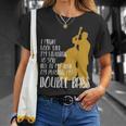 頭の中でコントラバスを思い浮かべます Tシャツ 彼女への贈り物