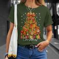 All Booked For Christmas Tree Lights Xmas Book Lovers Women T-Shirt Gifts for Her