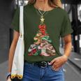 Howdy Christmas Tree Western Cowgirl Boots Xmas Lights T-Shirt Gifts for Her