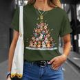 Rabbit Christmas Tree Holiday Bunny T-Shirt Gifts for Her